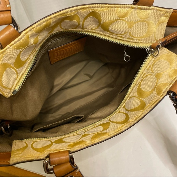 Coach yellow signature tote bag - Picture 5 of 15